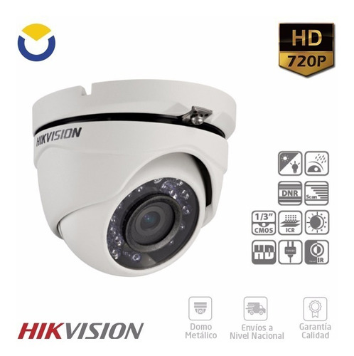 Domo Exterior Metálica Hikvision Ip66 Hd 720p Ds2ce56c0t-irm