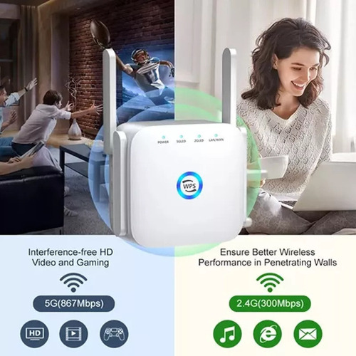 . Repetidor Wifi 5g Amplificador De Señal Wifi 1200m