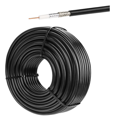 Xrds -rf Cable Rg6 De Doble Proteccin De 100 Pies, 18 Awg 75