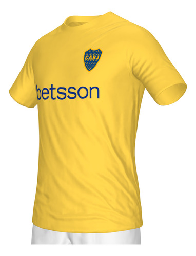 Remera Amarilla Boca Juniors - Jugadores - Algodón