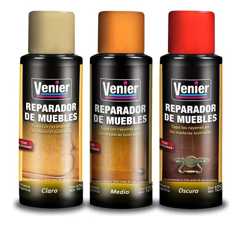 Reparador De Muebles Venier Claro Medio Oscuro 125cc Mm