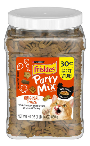 Purina Friskies Party Mix Treats For Cats, 30oz Premios Gato