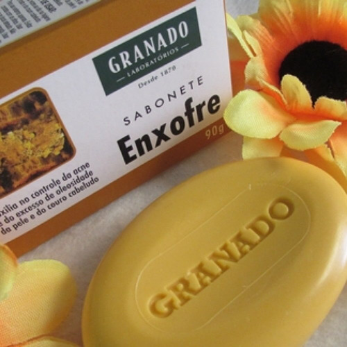 Kit C/12 Sabonetes Em Barra 90g Enxofre Para Acne Granado