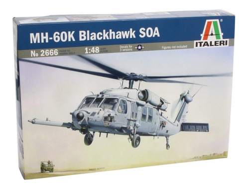 Helicoptero Uh-60/k Blackhawk Italeri Escal 1:48 Armable
