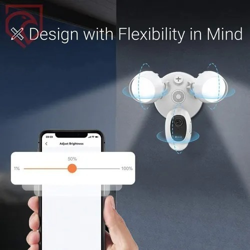 Imagen 3 de 4 de Camara Ip Seguridad Exterior Luz Led Ezviz Ip 1080p Lc1c