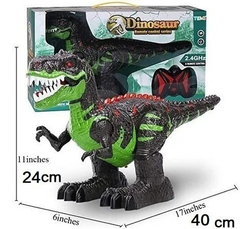 Imagen 5 de 6 de Dinosaurio Control Remoto 8 Canales, Rapido Y Grande Bestoys
