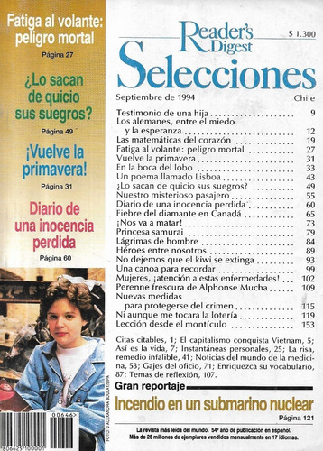 Selecciones Reader Digest Septiembre 1994 / Fatiga Volante