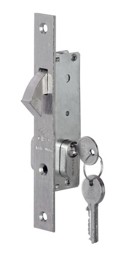 Imagen 1 de 5 de Cerradura Gancho Cisa Cilindro Oval 16mm Medio Con 3 Llaves