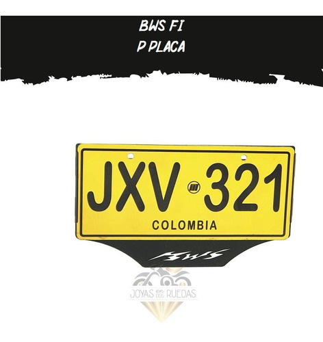 Porta Placa Piezas Partes Lujo Moto Bws Fi