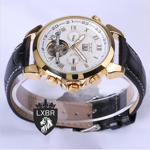 Relogio Social Automatico Turbilhao Jaragar Ouro R40 Lxbr