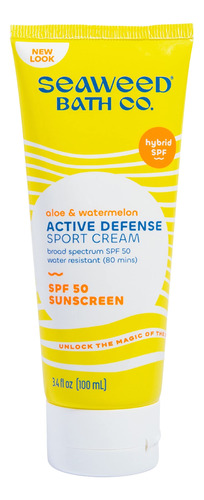 Seaweed Bath Co. Active Defense Spf 50 Sport Crema De Protec