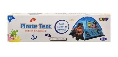 Imagen 6 de 6 de Carpa Para Niños Casita De Juguete Modelo Pirata Casa Jardín