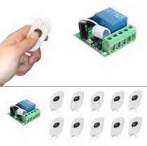 Comprar 10 Controles Remotos Inalámbricos 1rele 12v 10a 433mhz Secos