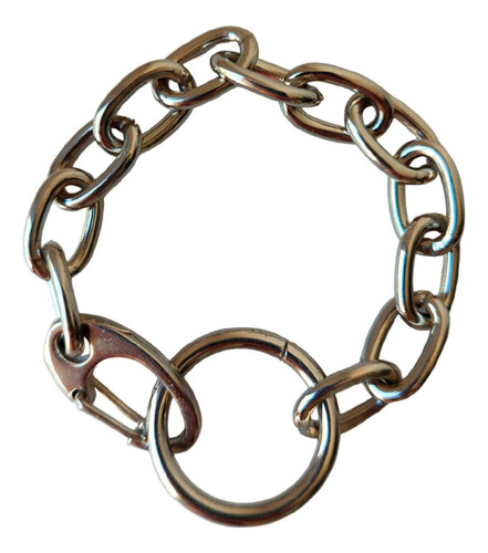 Pulsera De Cadena Chanel Niquelada Con Ganchos 