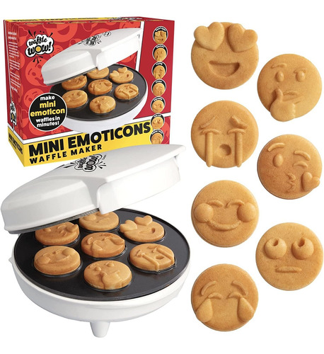 Mini Wafflera Emoticon Smiley Faces 
