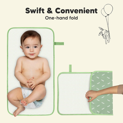 Keababies Cambiador De Pañales Portátil Y Funda Para Asiento
