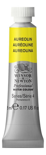 Tubo de aquarela profissional Winsor Newton Series 4 5ml Color Aureolina 016