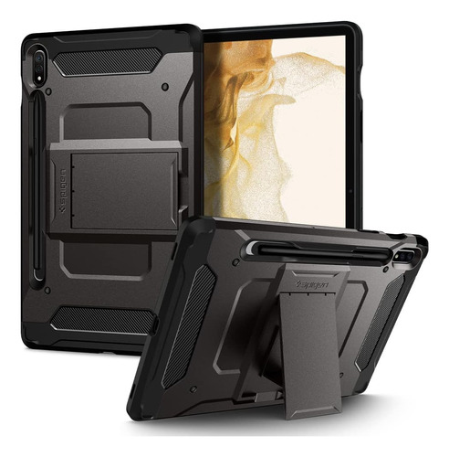 Funda Spigen Tough Armor Pro Galaxy Tab S7 2020 Gris