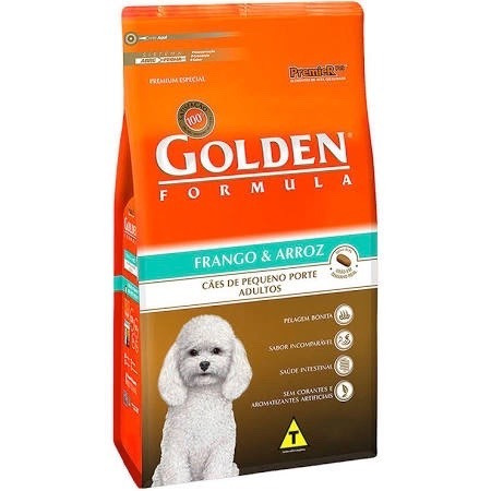 Ração Golden P/ Cães Adultos Raças Pequenas - Frango & Arroz