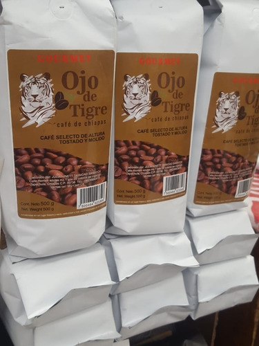Cafe Ojo De Tigre De Chiapas Tueste Medio 1kg Molido