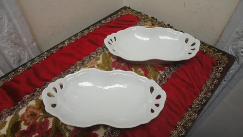 comprar Fuente Centro Despojadora Isabelina Antigua Asas Moño Veala