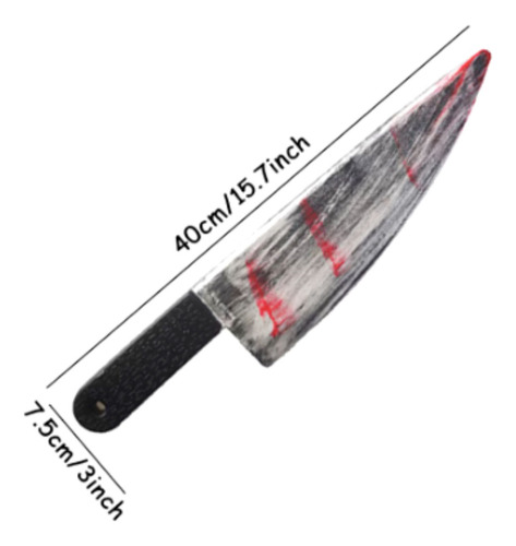 Set 2 Cuchillo Con Sangre Jackson Broma/ Halloween/falso