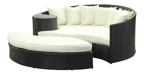 Sofa C/ Puff Dubay Area Externa Interna Jardim Sala S/juros Cor Opcional Desenho Do Tecido Opcional