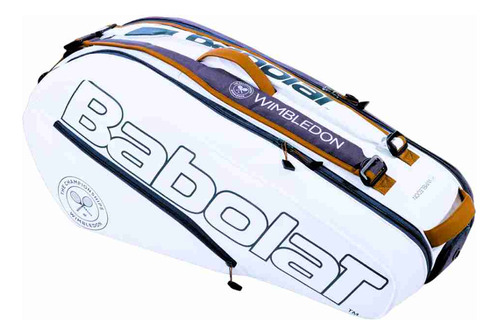 Termobag Babolat Wimbledon Para 6 Raquetas Color Blanco