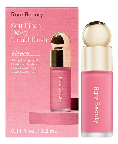 Mini Rubor Liquido Rare Beauty Soft Pinch Liquid Blush Tono Del Maquillaje Happy