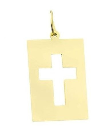 Pingente Masculino Cruz Crucifixo Em Ouro 18k 750 