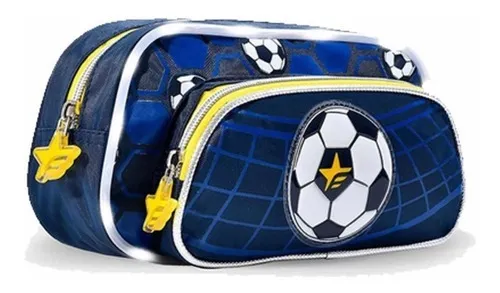 comprar Cartuchera Footy Doble Cierre Con Luz Futbol Art F17042