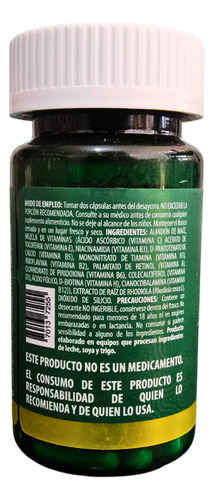 Rhodiola Vitaminas Biotina Ácido Fólico 60 Cápsulas Energía Rendimiento Cognitivo