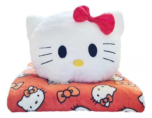Cojín Con Frazada De Viaje Suave Hello Kitty Kuromi Kawaii