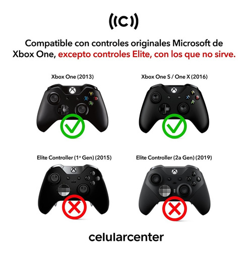 2 Piezas Capuchón P/control Xbox One Tapa Goma Joystick 1par