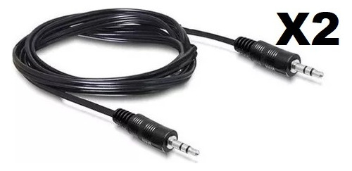 Cable Estéreo Plug And Plug 3.5 Mm 1m Precio Por 2 Unidades