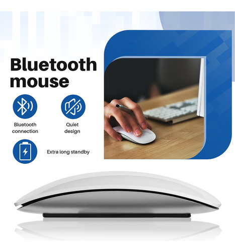 Computadora Recargable Silenciosa Magic Mouse Inalámbrica R9