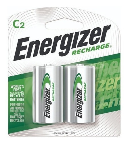 Pila Energizer Recargable Tipo C Pack 2 2500 Mah