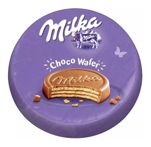 Biscoito Wafer Milka Choco Wafer Pacote 30g