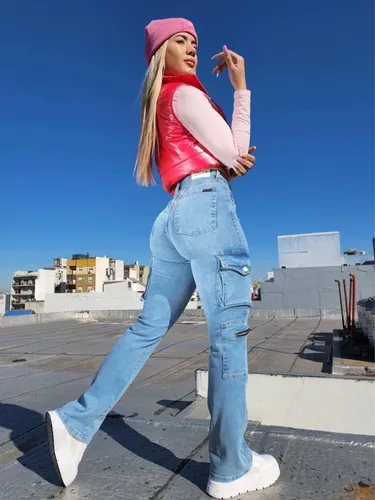 Jeans wide leg mujer hot sale