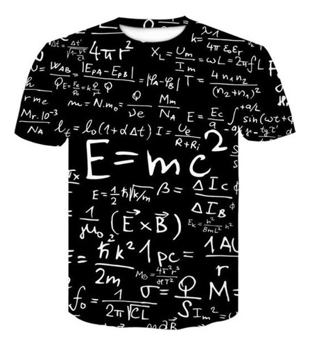 Camiseta Divertida La Fórmula Matemática Impresión 3d