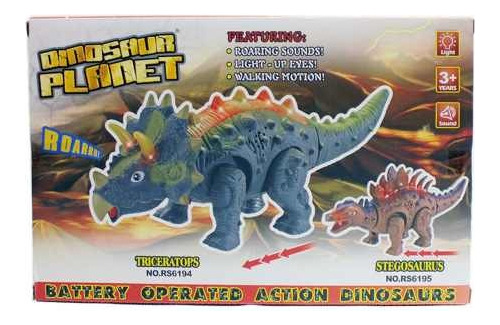 Dinosaurio Triceratops Con Luz Y Sonido (4895)