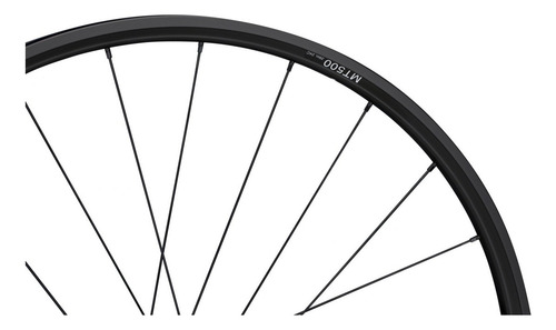Rueda Delantera Mtb Shimano Wh-mt500 R29 11v Eje 15 X 100mm Color Negro