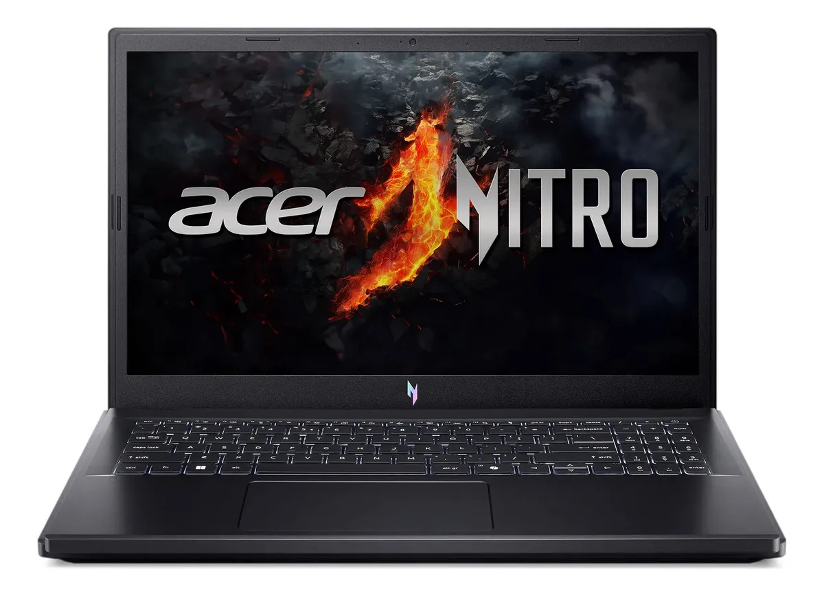 Foto do produto: Notebook Gamer 15.6" Acer Nitro V 15 Processador AMD Ryzen 7 7735HS Placa de vídeo NVIDIA GeForce RTX 4050 16GB RAM DDR5 512GB SSD Tela IPS Full HD 165Hz Teclado Retroiluminado Wi-Fi 6 Linux