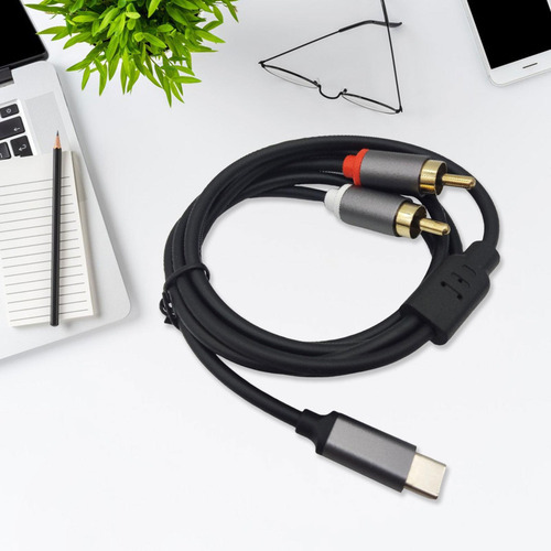 Xj Estéreo Tipo C A 2 Rca Para Teléfonos Inteligentes 1