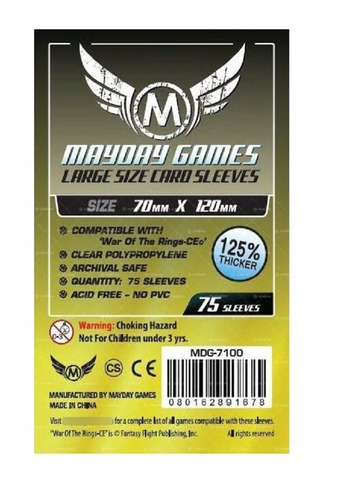 Imagen 1 de 2 de Fundas Mayday Games Premium 70x120 Mm Sleeves