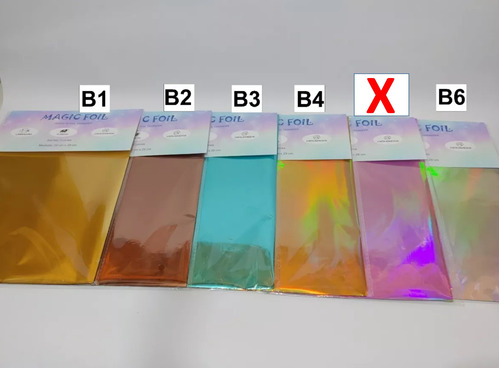 Set 100 Pcs Papel Foil Stamping Laminadora Elige Tus Colores
