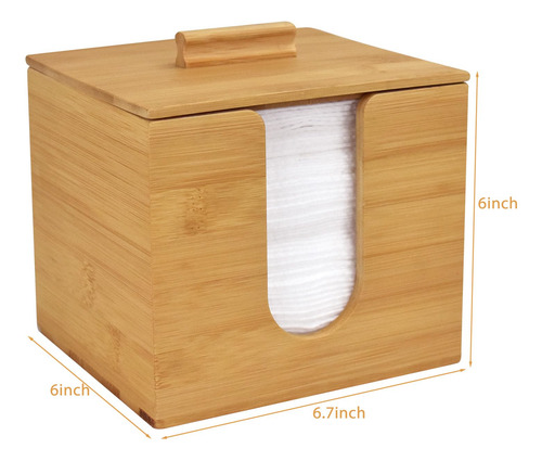 Caja De BambĂș Para Toallas Limpias Y Toallitas