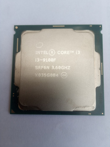 Procesador Intel Core I3-9100f Socket 1151 Novena Generación (Usado)