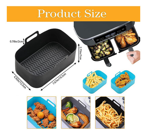 Forros De Freidora Para Freidora Ninja Air Fryer Dual Fryer,