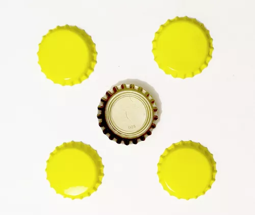 Corcholatas de botella de cerveza Corona amarillas 100 unidades 